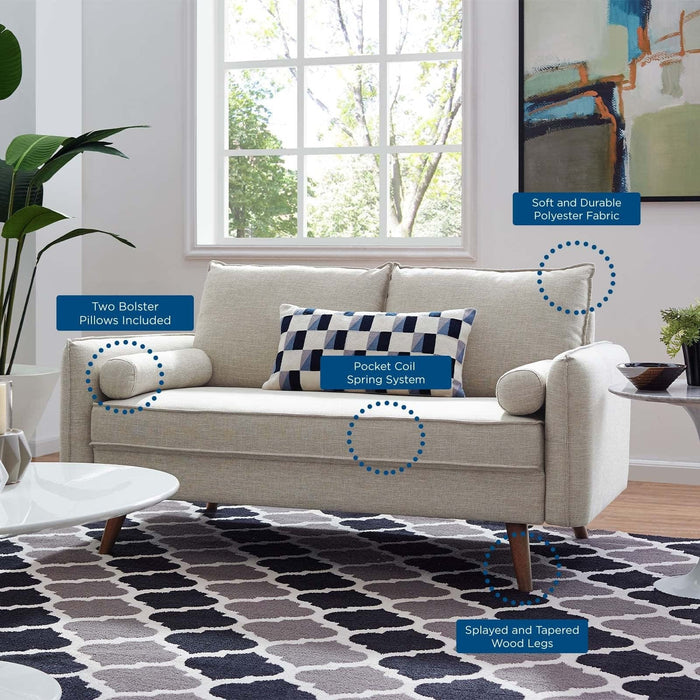 Revive Upholstered Fabric Loveseat | Bohemian Home Decor
