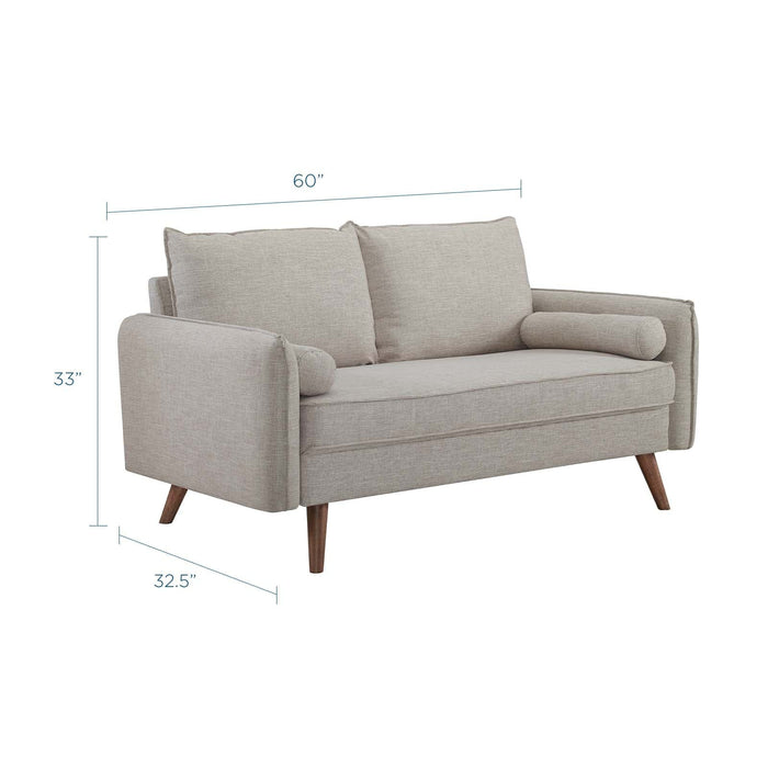 Loveseats Revive Upholstered Fabric Loveseat -Free Shipping at Bohemian Home Decor