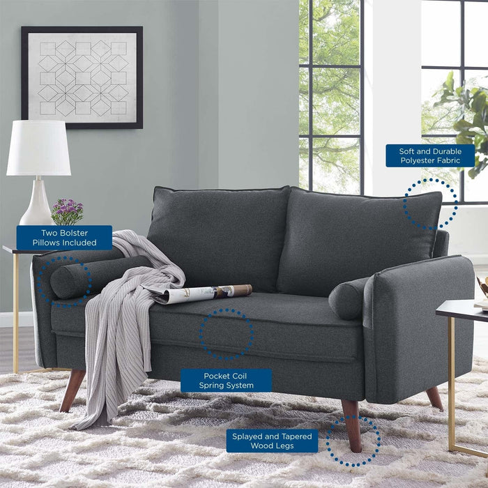 Revive Upholstered Fabric Loveseat | Bohemian Home Decor