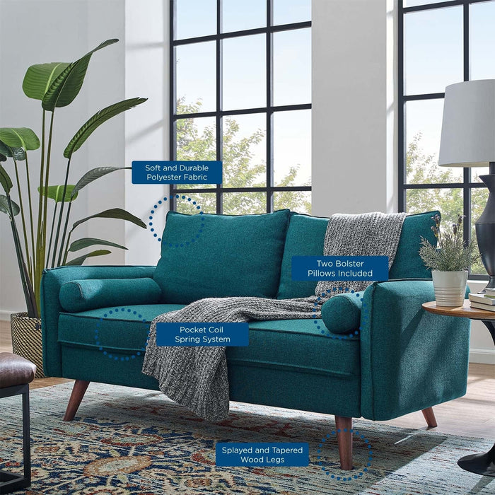 Revive Upholstered Fabric Loveseat | Bohemian Home Decor