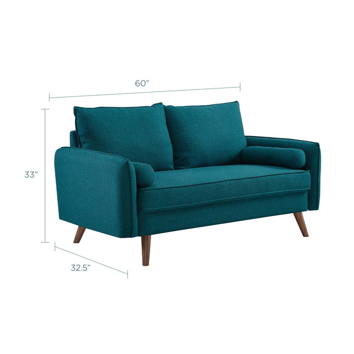 Loveseats Revive Upholstered Fabric Loveseat -Free Shipping at Bohemian Home Decor