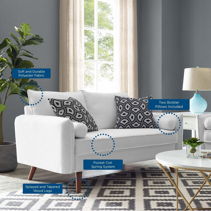 Revive Upholstered Fabric Loveseat | Bohemian Home Decor