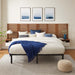 Render Wall Mount Headboard and Modern Nightstands (King Size) | Bohemian Home Decor