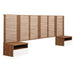 Render Wall Mount Headboard and Modern Nightstands (King Size) | Bohemian Home Decor