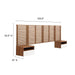 Render Wall Mount Headboard and Modern Nightstands (King Size) | Bohemian Home Decor