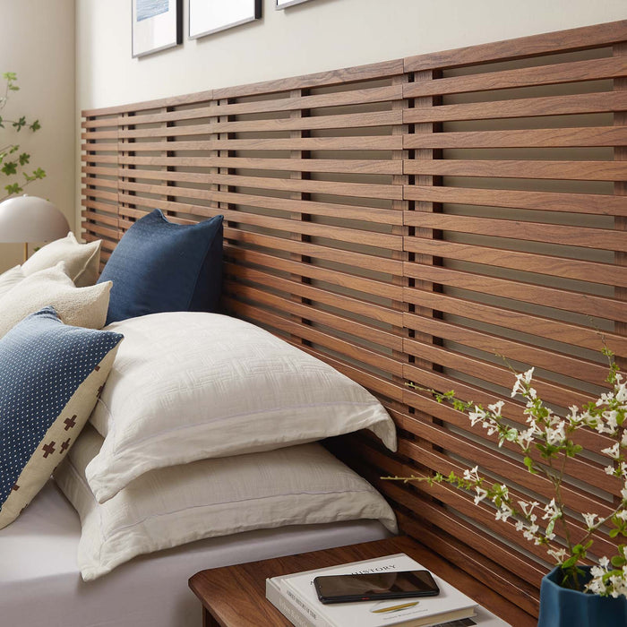 Render Wall Mount Headboard and Modern Nightstands (King Size) | Bohemian Home Decor