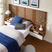 Render Wall Mount Twin Headboard and Modern Nightstands (Twin Size) | Bohemian Home Decor