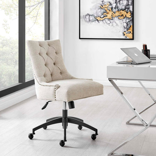 Office Chairs Regent Tufted Fabric Office Chair -Free Shipping at Bohemian Home Decor
