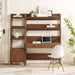 Bixby 2-Piece Wood Office Desk and Bookshelf II | Bohemian Home Decor