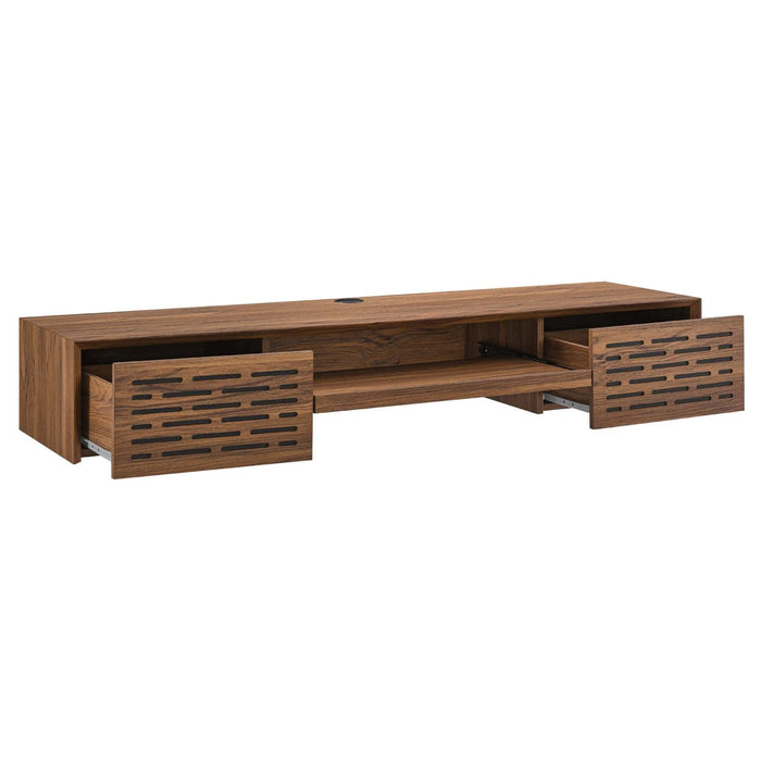 Merit 60" Wall Mount Wood Office Desk | Bohemian Home Decor