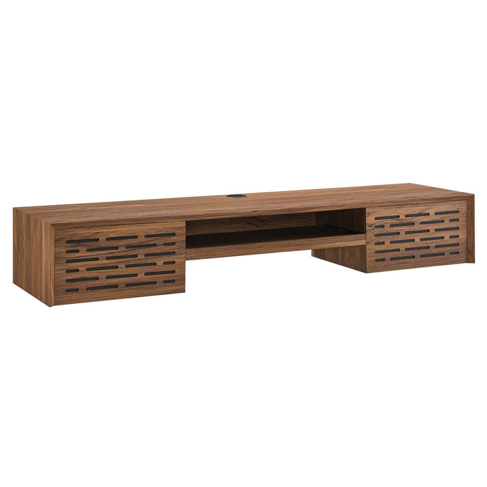 Merit 60" Wall Mount Wood Office Desk | Bohemian Home Decor