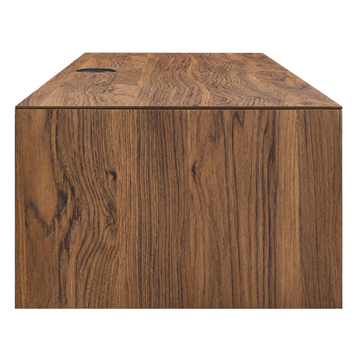 Merit 60" Wall Mount Wood Office Desk | Bohemian Home Decor