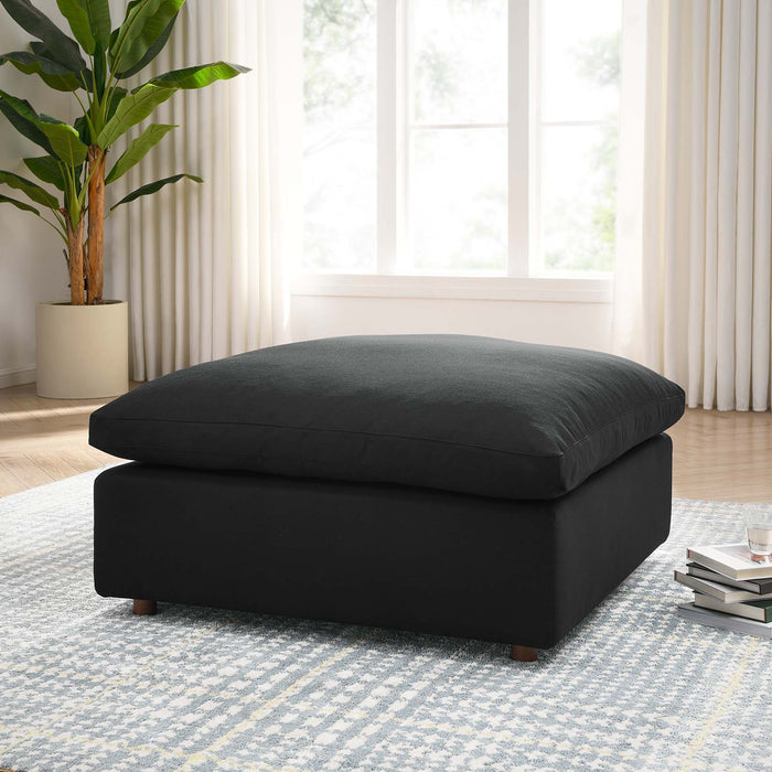 Commix Down Filled Overstuffed Ottoman | Bohemian Home Decor