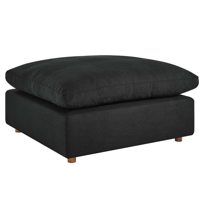 Commix Down Filled Overstuffed Ottoman | Bohemian Home Decor