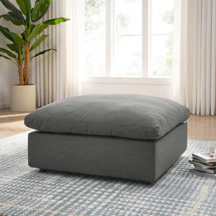 Commix Down Filled Overstuffed Ottoman | Bohemian Home Decor