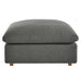 Commix Down Filled Overstuffed Ottoman | Bohemian Home Decor