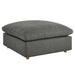 Commix Down Filled Overstuffed Ottoman | Bohemian Home Decor