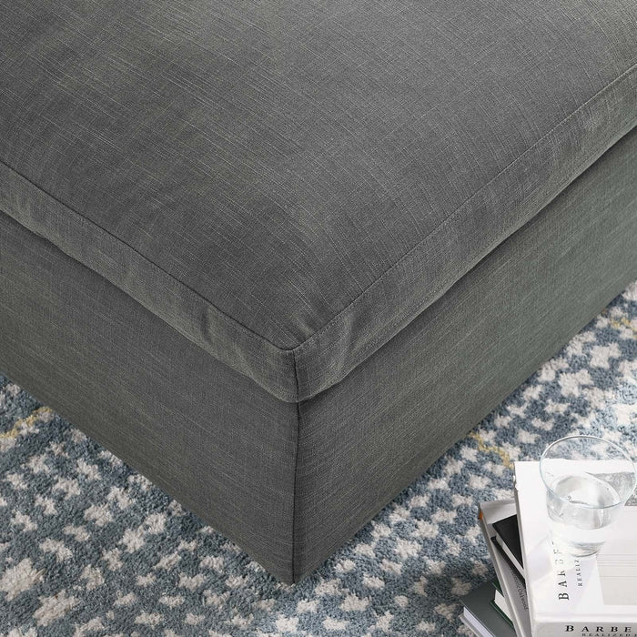 Commix Down Filled Overstuffed Ottoman | Bohemian Home Decor