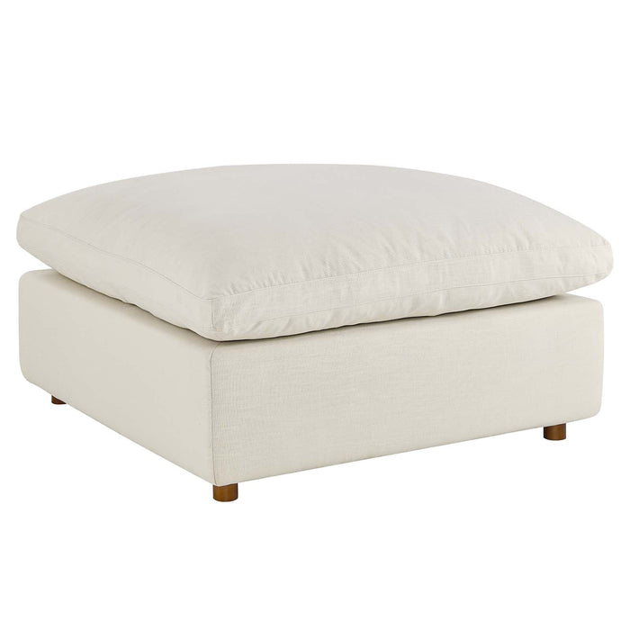 Commix Down Filled Overstuffed Ottoman | Bohemian Home Decor