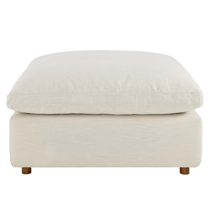 Commix Down Filled Overstuffed Ottoman | Bohemian Home Decor