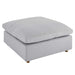 Commix Down Filled Overstuffed Ottoman | Bohemian Home Decor