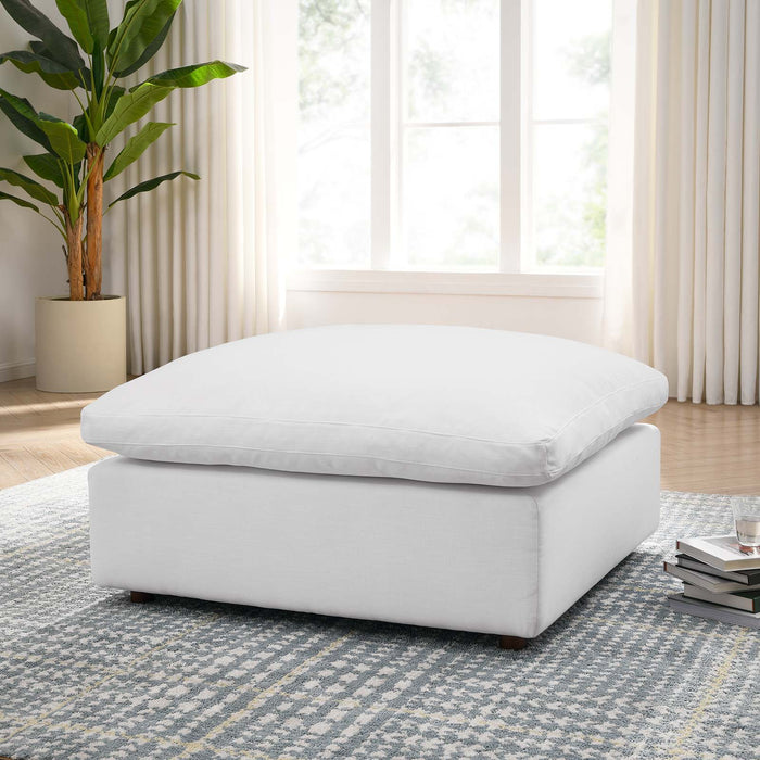 Commix Down Filled Overstuffed Ottoman | Bohemian Home Decor