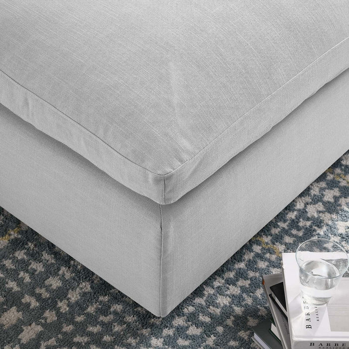 Commix Down Filled Overstuffed Ottoman | Bohemian Home Decor