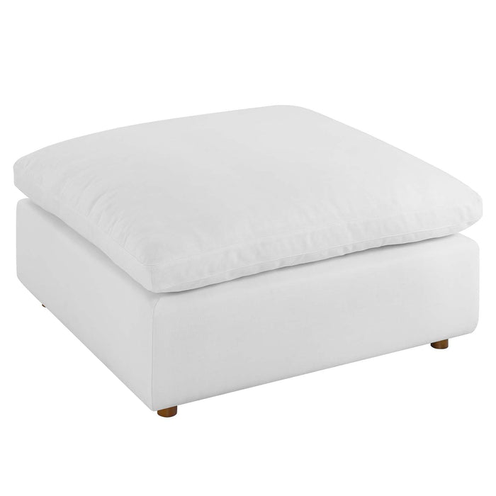 Commix Down Filled Overstuffed Ottoman | Bohemian Home Decor