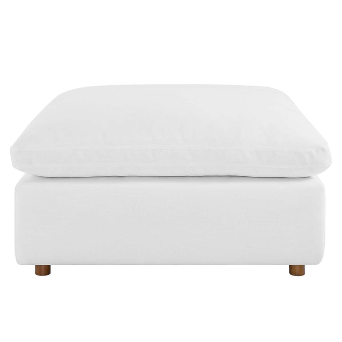 Commix Down Filled Overstuffed Ottoman | Bohemian Home Decor