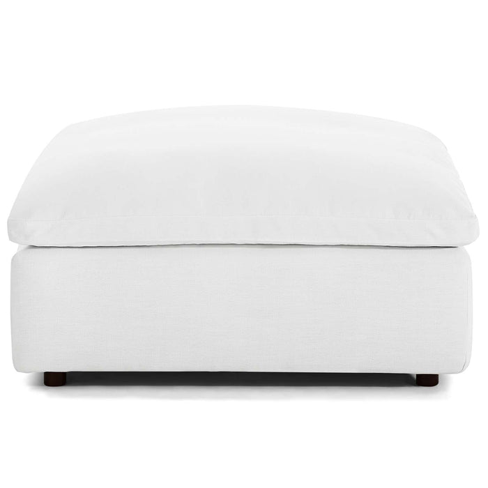 Commix Down Filled Overstuffed Ottoman | Bohemian Home Decor