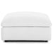 Commix Down Filled Overstuffed Ottoman | Bohemian Home Decor