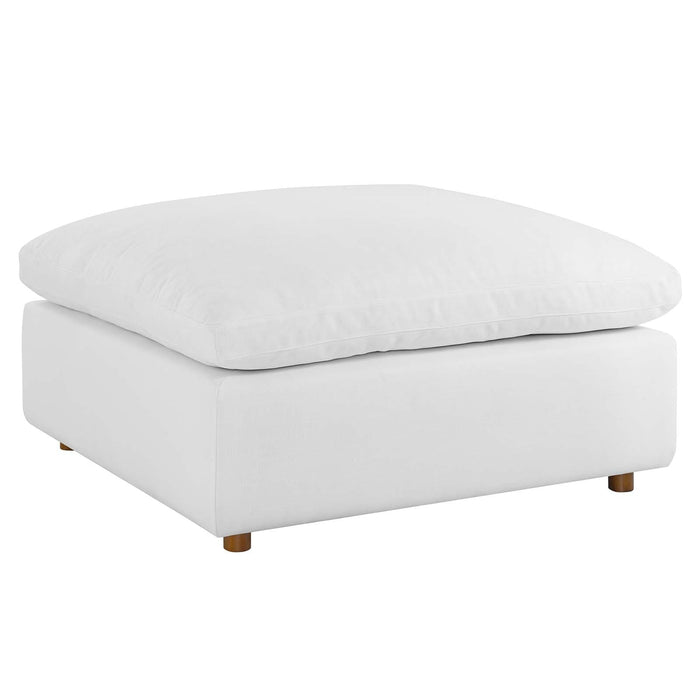 Commix Down Filled Overstuffed Ottoman | Bohemian Home Decor