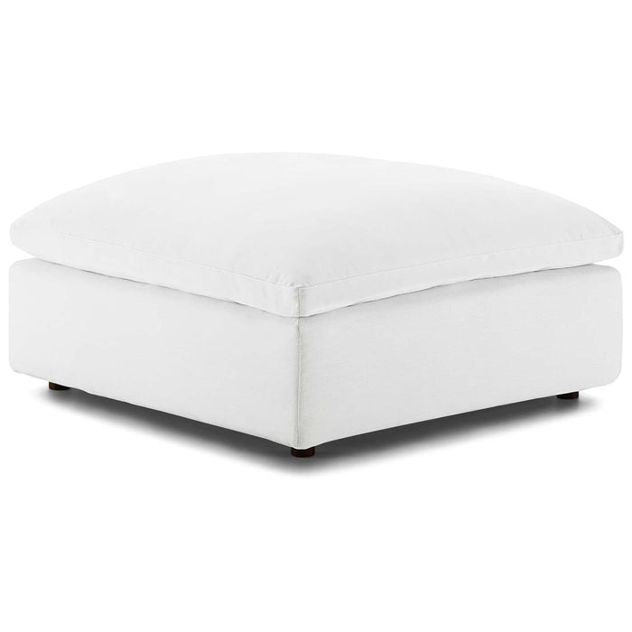 Commix Down Filled Overstuffed Ottoman | Bohemian Home Decor