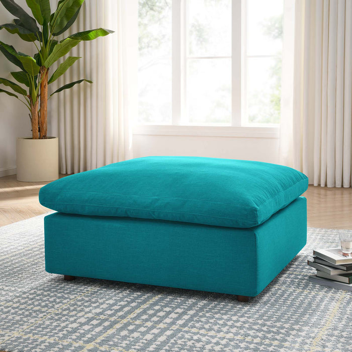 Commix Down Filled Overstuffed Ottoman | Bohemian Home Decor