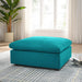 Commix Down Filled Overstuffed Ottoman | Bohemian Home Decor