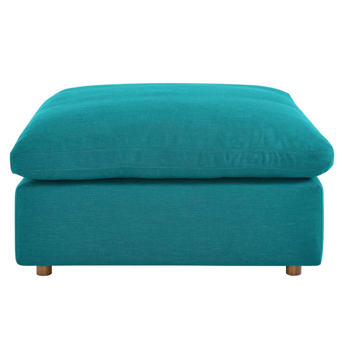 Commix Down Filled Overstuffed Ottoman | Bohemian Home Decor