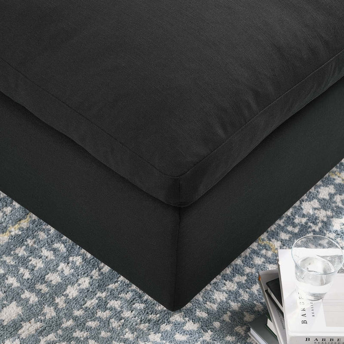 Commix Down Filled Overstuffed Ottoman | Bohemian Home Decor