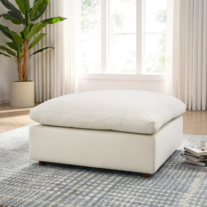 Commix Down Filled Overstuffed Ottoman | Bohemian Home Decor