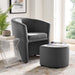 Divulge Performance Velvet Arm Chair and Ottoman Set | Bohemian Home Decor