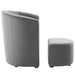 Divulge Performance Velvet Arm Chair and Ottoman Set | Bohemian Home Decor