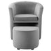 Divulge Performance Velvet Arm Chair and Ottoman Set | Bohemian Home Decor