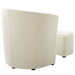 Divulge Performance Velvet Arm Chair and Ottoman Set | Bohemian Home Decor