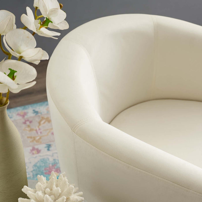 Divulge Performance Velvet Arm Chair and Ottoman Set | Bohemian Home Decor