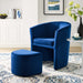 Divulge Performance Velvet Arm Chair and Ottoman Set | Bohemian Home Decor