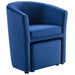 Divulge Performance Velvet Arm Chair and Ottoman Set | Bohemian Home Decor