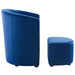 Divulge Performance Velvet Arm Chair and Ottoman Set | Bohemian Home Decor