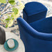 Divulge Performance Velvet Arm Chair and Ottoman Set | Bohemian Home Decor