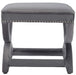 Expound Upholstered Nailhead Trim Performance Velvet Ottoman | Bohemian Home Decor