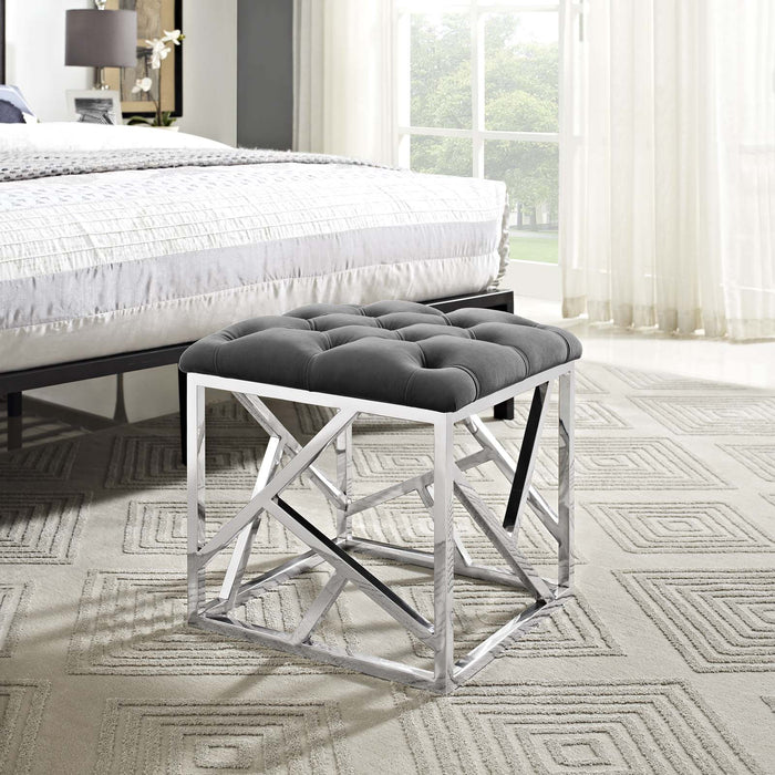 Ottomans Intersperse Ottoman -Free Shipping at Bohemian Home Decor