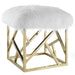Intersperse Sheepskin Ottoman | Bohemian Home Decor